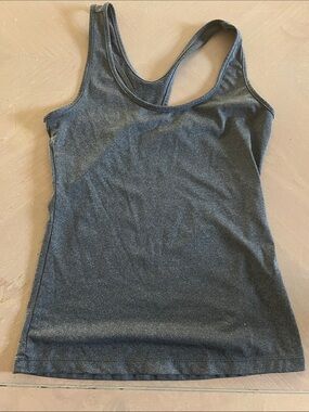 Women's Dark Gray Racerback Tank Top - Everyday Stretch